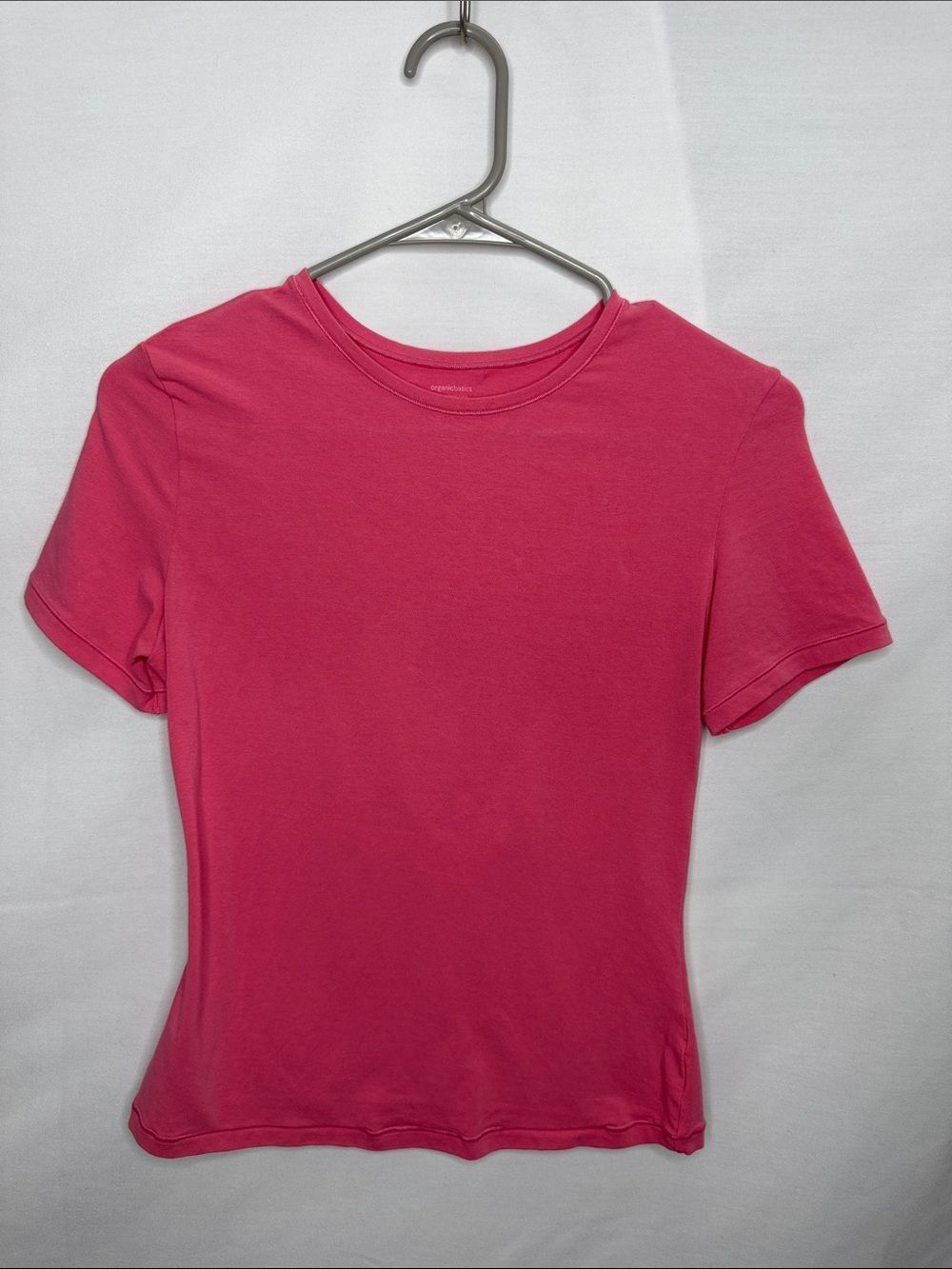 Organic Basics Short Sleeve Crewneck Tee - Pink